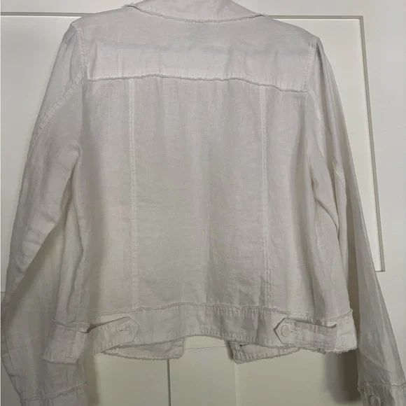 Tommy Bahama jean type White linen Jacket - Picture 3 of 5